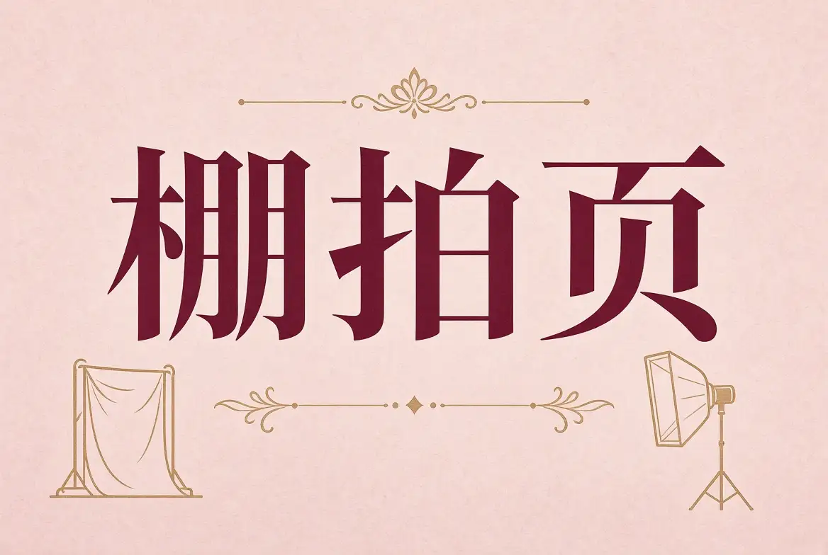 棚拍页示意